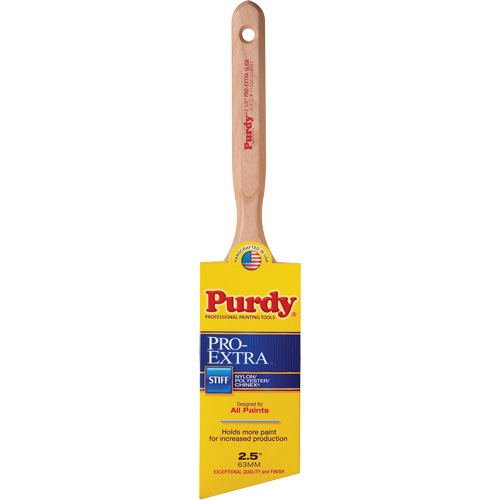 Pro-Extra Glide Paint Brush, Blended Material, Wood Handle, 2-1/2" Width Waymarc Industries Inc