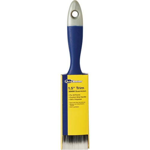 Quick Solutions Trim Brush, Polyester, Plastic Handle, 1-1/2" Width Waymarc Industries Inc
