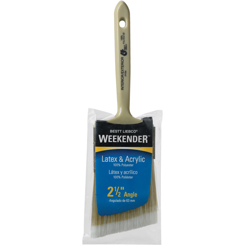 Weekender Angle Paint Brush, Polyester, Plastic Handle, 2-1/2" Width Waymarc Industries Inc