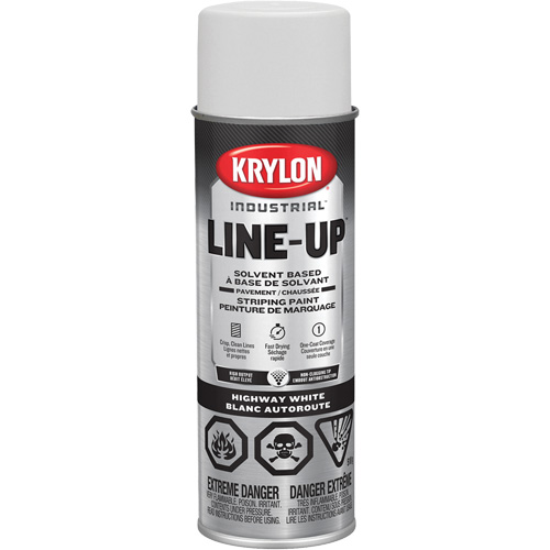 Peinture de marquage professionnelle &agrave; base de solvant, Blanc, 18 oz, Canette a&eacute;rosol Waymarc Industries Inc