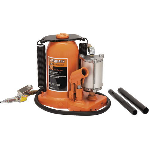 380C Bottle Jack, 20 Ton(s), Air Hydraulic, 20-5/8" Raised Height Waymarc Industries Inc