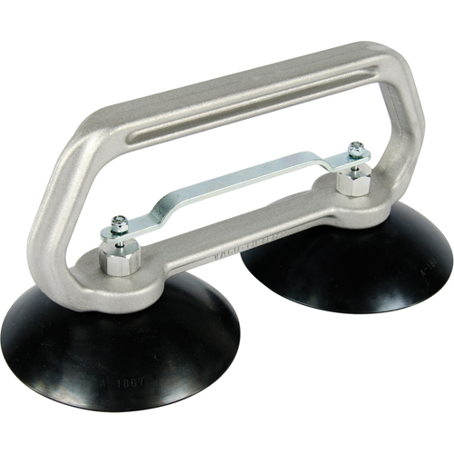 Appareils &agrave; ventouses - Ventouse double industrielle, 75 lb Capacit&eacute;, 5", Barre &agrave; tirer, 10" Longueur de la manche Waymarc Industries Inc