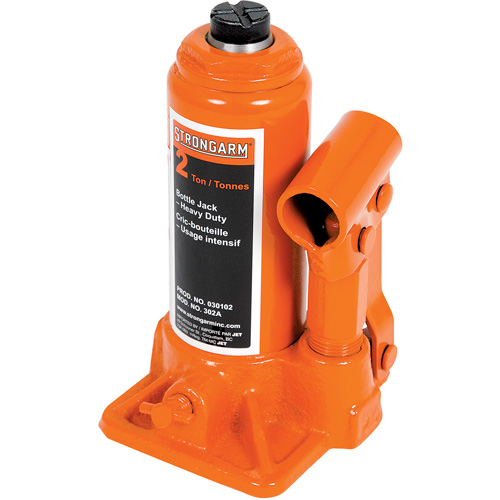 302A Cric-bouteille, 2 tonnes, Hydraulique &agrave; main, 12-1/2" Hauteur &eacute;lev&eacute;e Waymarc Industries Inc