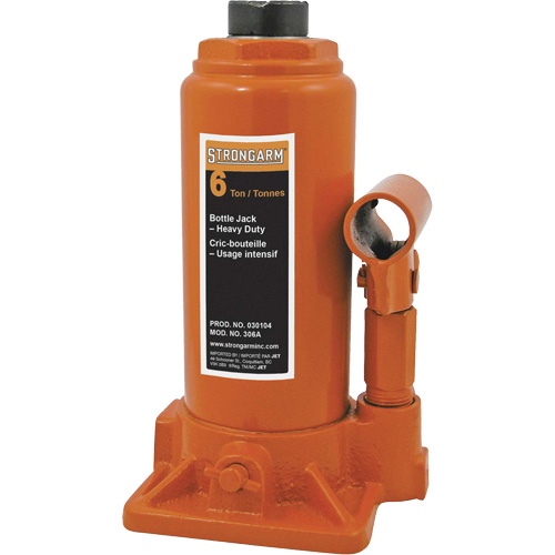 306A Bottle Jack, 6 Ton(s), 16" Raised Height Waymarc Industries Inc