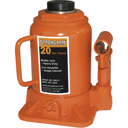 322A Bottle Jack, 20 Ton(s), 14-3/4" Raised Height Waymarc Industries Inc