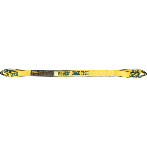 Polyester Sling, Double Ply, Twisted Eye, Type 4, 2" W x 12' L, 6200 lbs. Vertical Cap. Waymarc Industries Inc