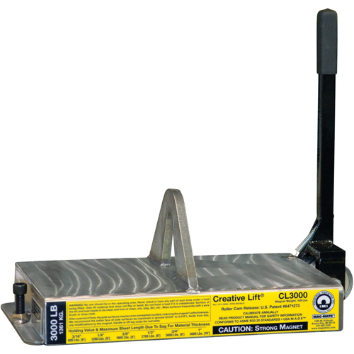 Creative Lift&reg; Magnets, 3000 lbs. (1.5 tons) Holding Cap., 19-1/4" L x 10-1/2" W x 7" H Waymarc Industries Inc