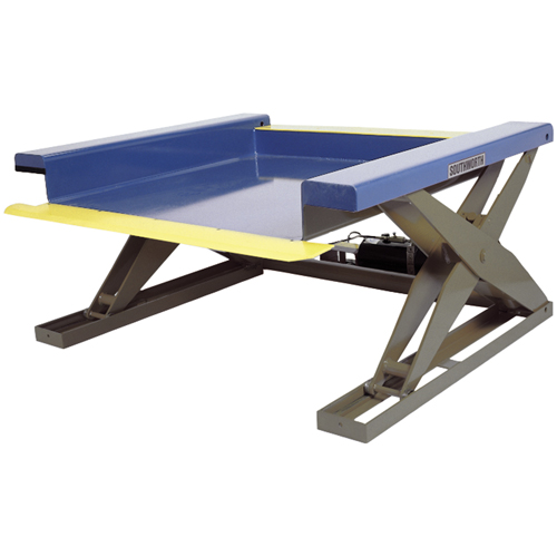 Tables &eacute;l&eacute;vatrices hydrauliques pr&egrave;s du sol, Acier, Capacit&eacute; de 2000 lb Waymarc Industries Inc