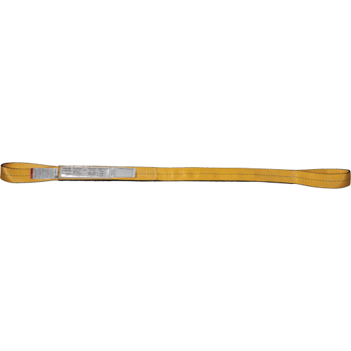 &eacute;lingues de levage en nylon, Pli Double, Oeillet double, Type 3, 1" la x 3' lo, Limite de charge verticale 3100 lb Waymarc Industries Inc