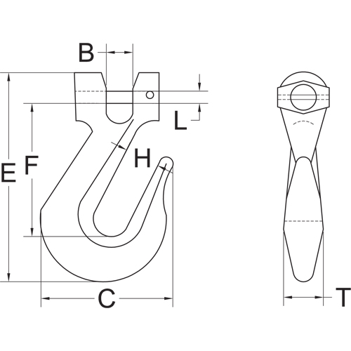 Clevis Grab Hook - Grade 70 Waymarc Industries Inc