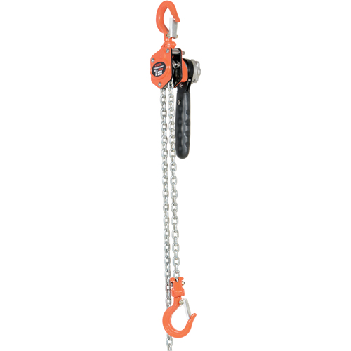 Mini palan &agrave; levier, Lev&eacute;e 10', Cabacit&eacute; 500 lb (0,25 tonne), Chaîne en Acier Waymarc Industries Inc