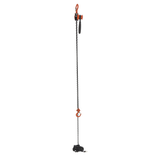 Mini palan &agrave; levier, Lev&eacute;e 15', Cabacit&eacute; 500 lb (0,25 tonne), Chaîne en Acier Waymarc Industries Inc