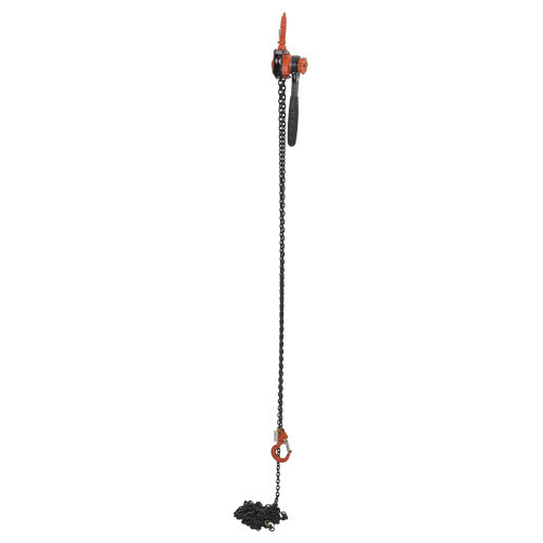 Mini Lever Hoist, 20' Lift, 1000 lbs. (0.5 tons) Capacity, Steel Chain Waymarc Industries Inc