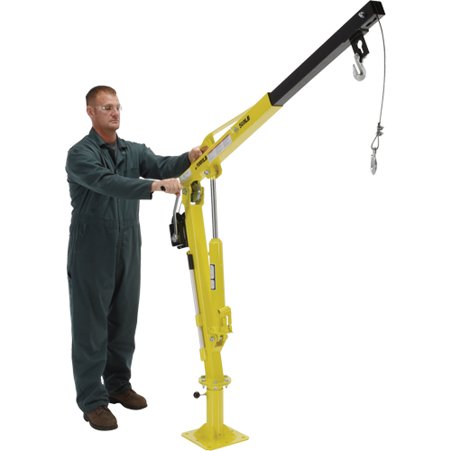 Winch Operated Truck Jib Crane, 500 lbs. (0.25 tons) Capacity, 102' Max. Clearance Waymarc Industries Inc
