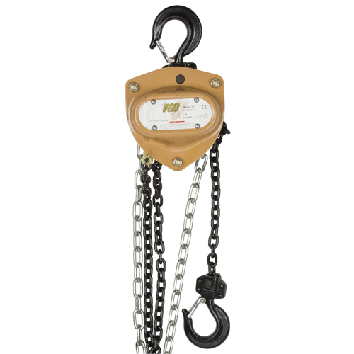 Heavy-Duty Gold Series Chain Hoist, 10' Lift, 10000 lbs. (5 tons) Capacity, Alloy Steel Chain Waymarc Industries Inc