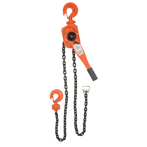 Lever Chain Hoist, 5' Lift, 6000 lbs. (3 tons) Capacity, Alloy Steel Chain Waymarc Industries Inc