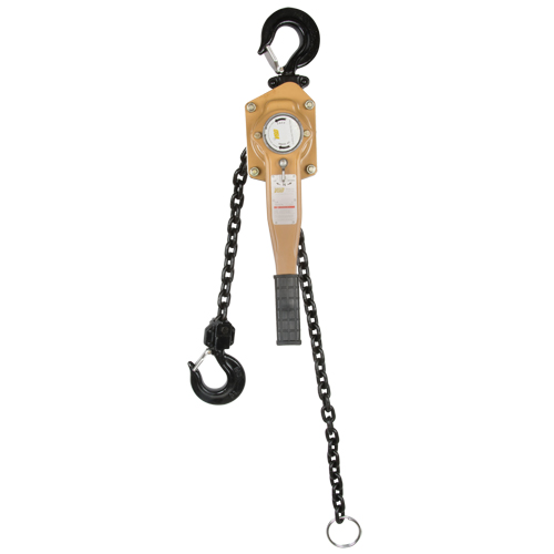 Heavy Duty Gold Series Lever Chain Hoist, 10' Lift, 12000 lbs. (6 tons) Capacity, Alloy Steel Chain Waymarc Industries Inc
