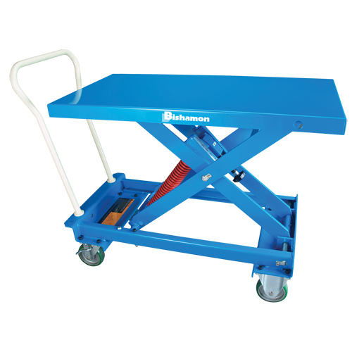 Table de travail mobile avec nivellement automatique &agrave; ciseaux MobiLeveler, 39-4/5" lo x 20-1/2" la, Acier, Capacit&eacute; 880 lb Waymarc Industries Inc