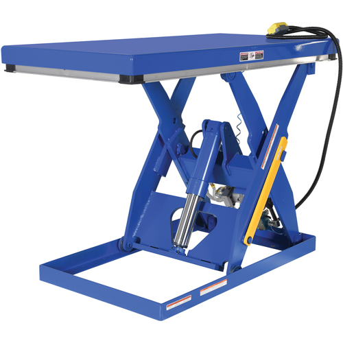 Table &eacute;l&eacute;vatrice &agrave; ciseaux hydraulique, Acier, 60" lo x 30" la, Cap. 3000 lb Waymarc Industries Inc