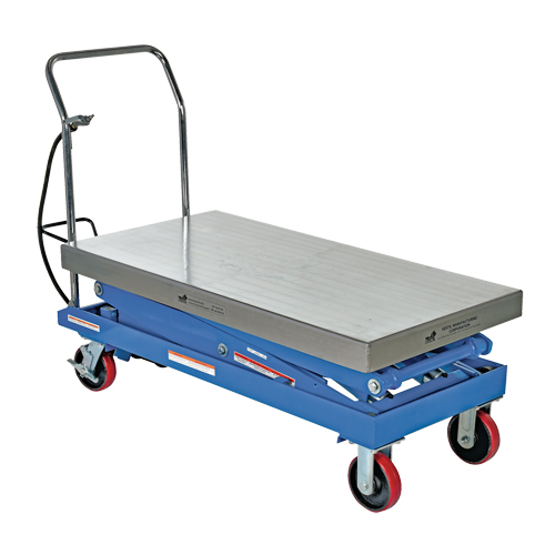 Pneumatic Hydraulic Scissor Lift Table, Steel, 47-1/4" L x 24" W, 1500 lbs. Cap. Waymarc Industries Inc