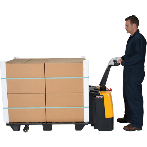 Fully Powered Electric Pallet Truck, 3000 lbs. Cap., 47" L x 25" W Waymarc Industries Inc