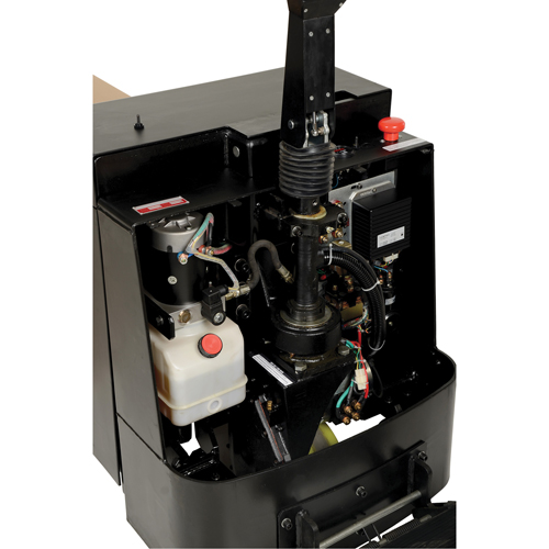 Fully Powered Electric Pallet Truck With  Stand-On Platform, 4500 lbs. Cap., 96" L x 30" W Waymarc Industries Inc