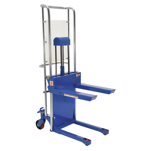 Hefti-Lift Load Stacker, Foot Pump Operated, 880 lbs. Capacity, 59" Max Lift Waymarc Industries Inc