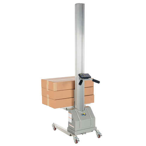 Quick Lift Stacker, Electric Operated, 125 lbs. Capacity, 72" Max Lift Waymarc Industries Inc