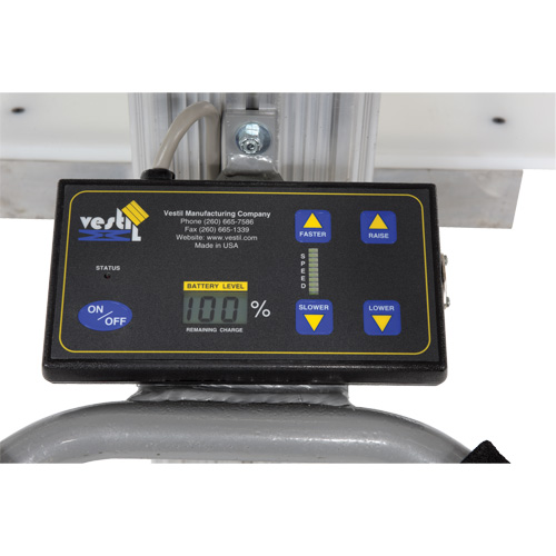 Gerbeur &agrave; levage rapide, M&eacute;canisme &eacute;lectrique, Capacit&eacute; de 175 lb, Levage max de 57" Waymarc Industries Inc