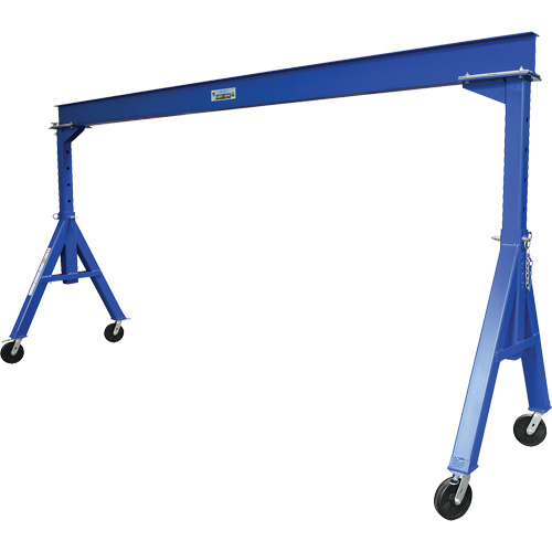 Adjustable Height Gantry Crane, 15' L, 4000 lbs. (2 tons) Capacity Waymarc Industries Inc