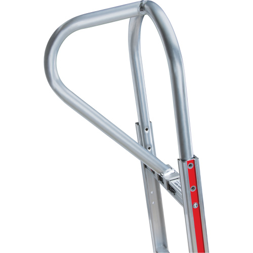 Knocked Down Hand Truck, P-Handle Handle, Aluminum, 52" Height, 500 lbs. Capacity Waymarc Industries Inc
