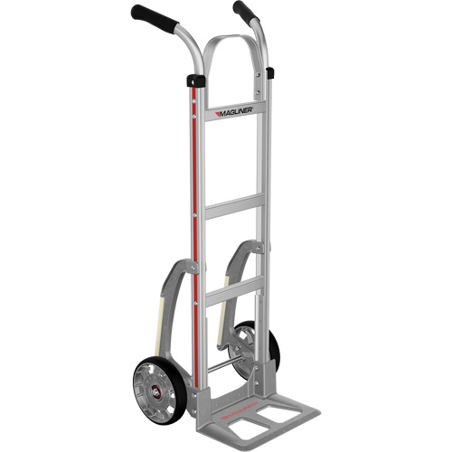 Knocked Down Hand Truck, Dual Handle, Aluminum, 48" Height, 500 lbs. Capacity Waymarc Industries Inc