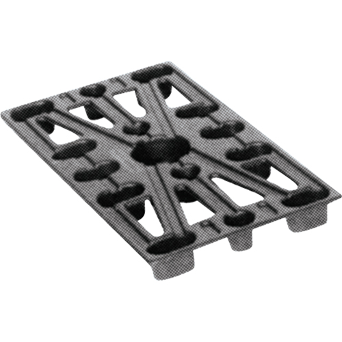 Plastic Pallets, 4-Way Entry, 24" L x 12" W x 1-1/2" H Waymarc Industries Inc