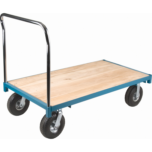 Chariot &agrave; plateforme robuste, 60" lo x 30" la, Capacit&eacute; de 1200 lb, Roues en Pneumatique Waymarc Industries Inc
