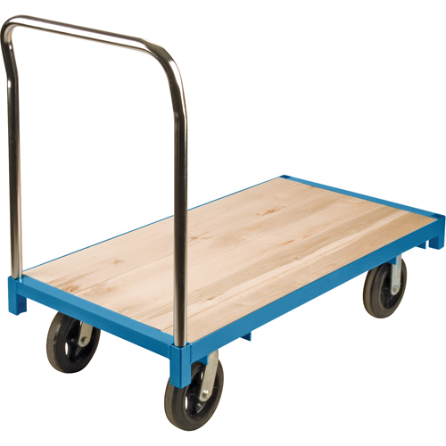 Chariot &agrave; plateforme robuste, 48" lo x 24" la, Capacit&eacute; de 2000 lb, Roues en Caoutchouc Waymarc Industries Inc