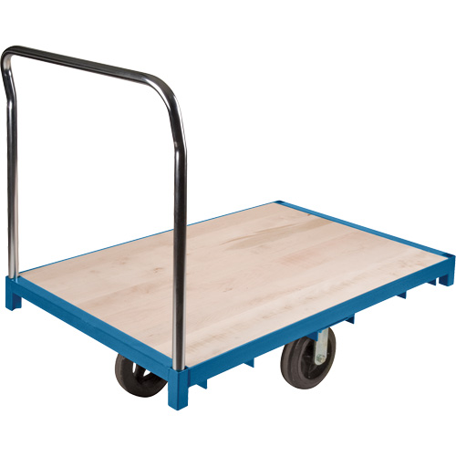 Chariot &agrave; plateforme robuste, 48" lo x 24" la x Capacit&eacute; 2000 lb, Roues en Caoutchouc Waymarc Industries Inc