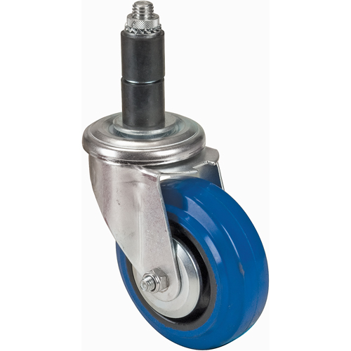 Rubber Stem Caster, Swivel, 4" (101.6 mm) Dia. Waymarc Industries Inc