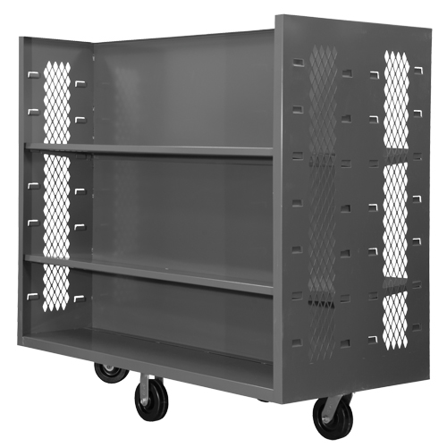 Chariots en treillis m&eacute;tallique, Acier, 30" x 54" x 60", Capacit&eacute; 1500 lb Waymarc Industries Inc