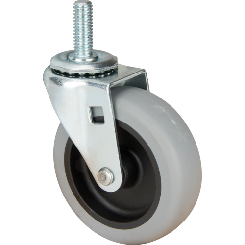 Stem Caster, Swivel, 3" (76 mm) Dia., 80 lbs. (36 kg.) Capacity Waymarc Industries Inc