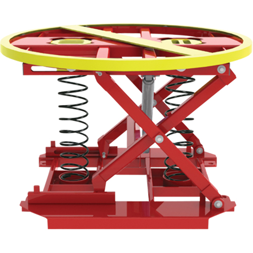 Pallet Pal&reg; 360 Spring Level Loader, 43-5/8" L x 43-5/8" W, 4500 lbs. Cap. Waymarc Industries Inc