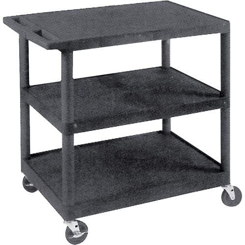 Utility Cart, 3 Tiers, 18" x 34" x 24", 400 lbs. Capacity Waymarc Industries Inc