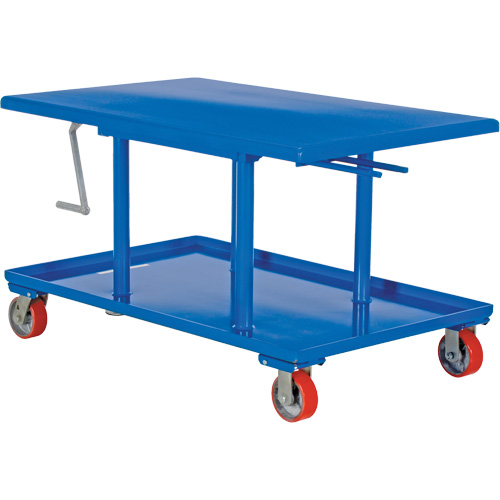 Table &eacute;l&eacute;vatrice &agrave; montant, 42" lo x 30" la, Acier, Capacit&eacute; 2000 lb Waymarc Industries Inc