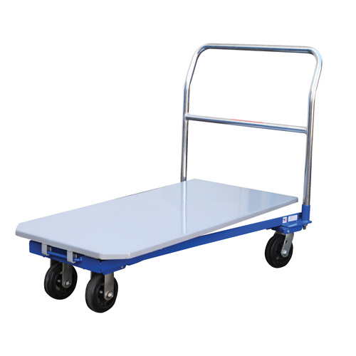 Platform Cart, 48" L x 24" W, 1500 lbs. Capacity, Mold-on Rubber Casters Waymarc Industries Inc