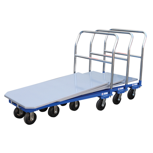 Platform Cart, 48" L x 24" W, 1500 lbs. Capacity, Mold-on Rubber Casters Waymarc Industries Inc