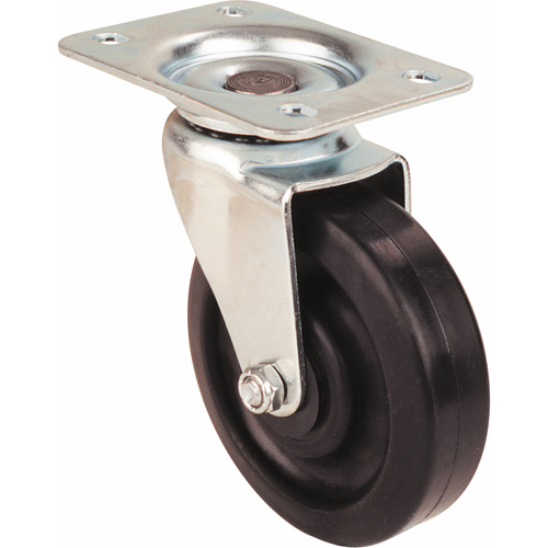 Light-Duty Caster, Swivel, 5" (127 mm), Polyolefin, 250 lbs. (113 kg.) Waymarc Industries Inc