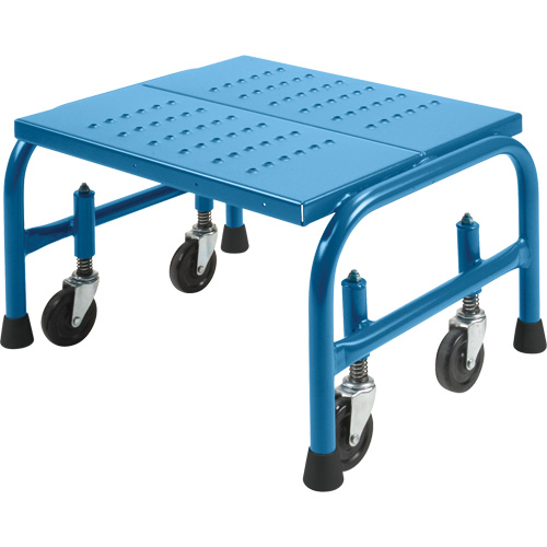 Rolling Step Stand 20 X 16 X 12, 1 Steps, 18" Step Width, 12" Platform Height, Steel Waymarc Industries Inc