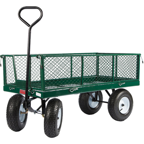 Wagons With Fold-Down Racks, 24" W x 48" L, 800 lbs. Capacity Waymarc Industries Inc