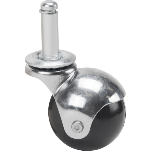 Zinc Plated Caster, Swivel with Brake, 2" (50.8mm) Dia., 200 lbs. (91 kg.) Capacity Waymarc Industries Inc