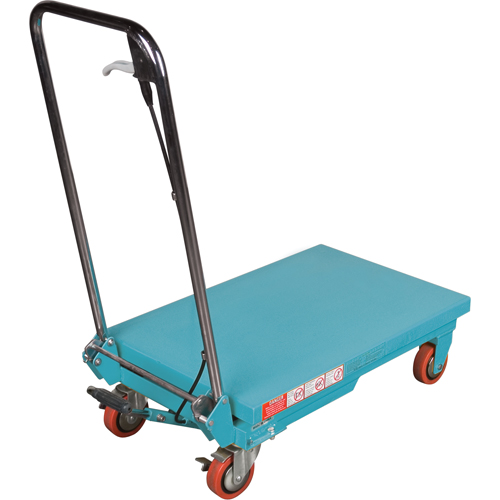 Heavy-Duty Hydraulic Scissor Lift Table, 27-1/2" L x 17-3/4" W, Steel, 330 lbs. Capacity Waymarc Industries Inc
