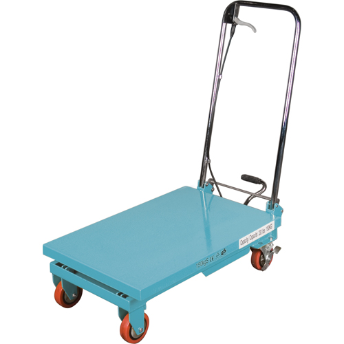 Heavy-Duty Hydraulic Scissor Lift Table, 27-1/2" L x 17-3/4" W, Steel, 330 lbs. Capacity Waymarc Industries Inc